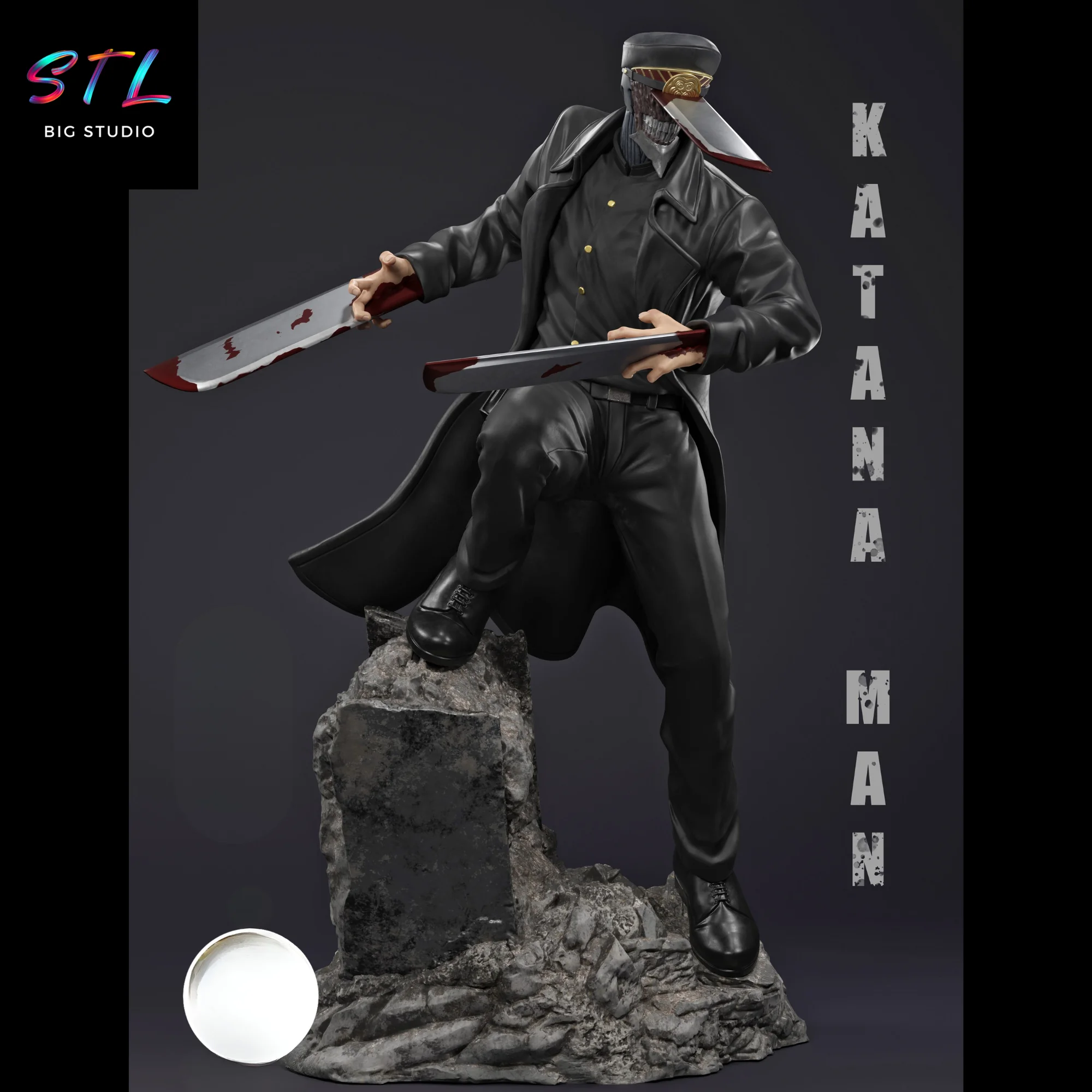 Katana Man STL | Chainsaw Man | 3D Printable Figure Model