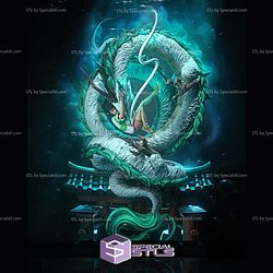 Chihiro and Haku Spirited Away 500mm 3D Printer Files STL Model