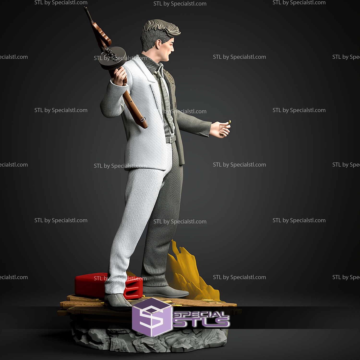 Two Face DC 1-6 STL Files 3D Model — view 2