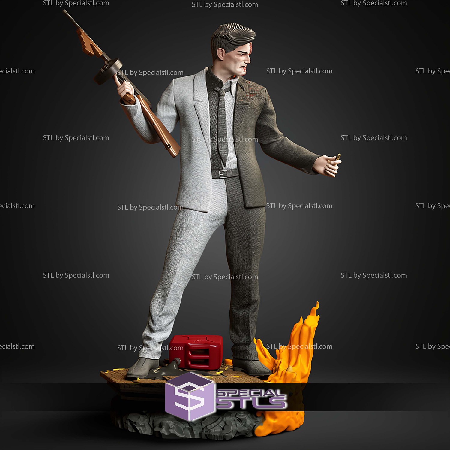 Two Face DC 1-6 STL Files 3D Model — view 6