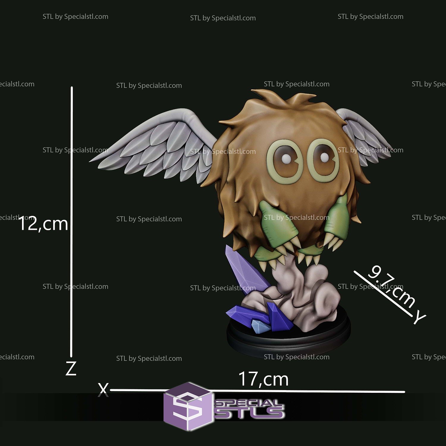 Winged Kuriboh Yu Gi Oh STL Files 3D Model — view 3