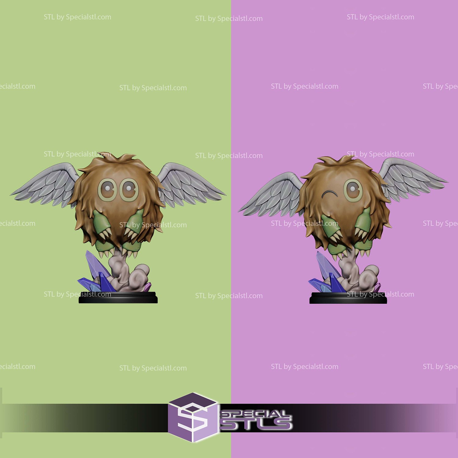 Winged Kuriboh Yu Gi Oh STL Files 3D Model — view 4