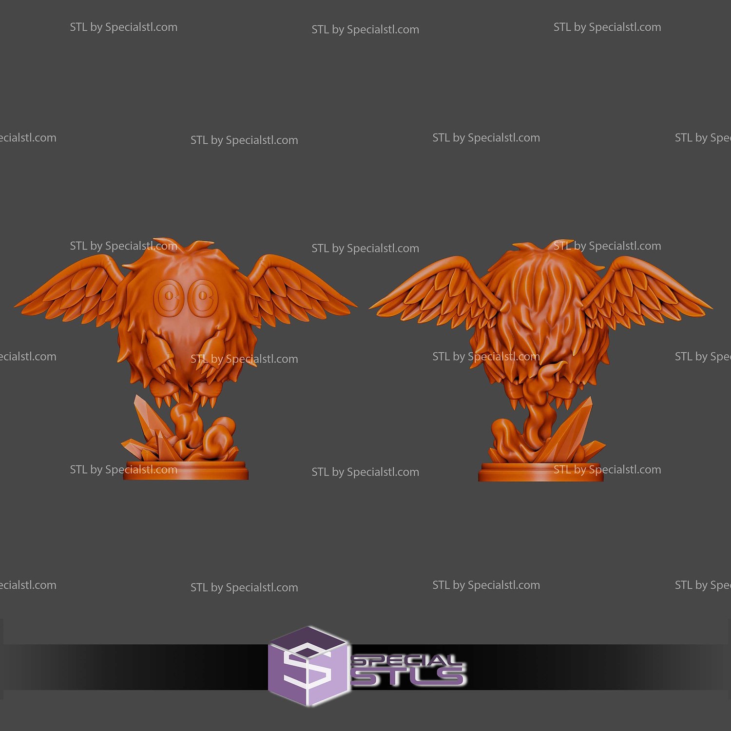 Winged Kuriboh Yu Gi Oh STL Files 3D Model — view 7