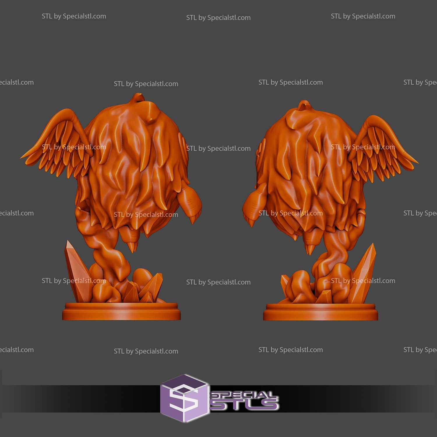 Winged Kuriboh Yu Gi Oh STL Files 3D Model — view 8