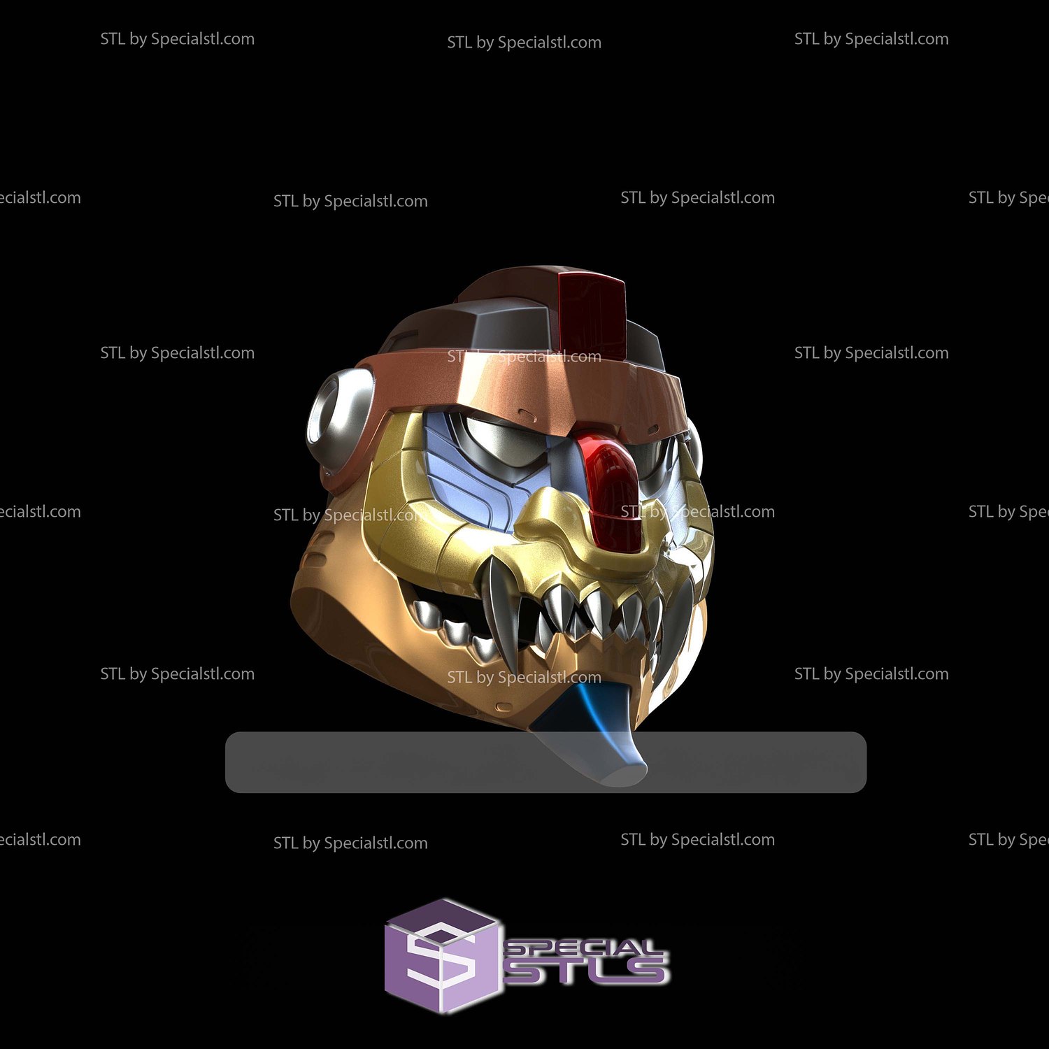 Cosplay STL Files Voltron Helmet 3D Model — view 3