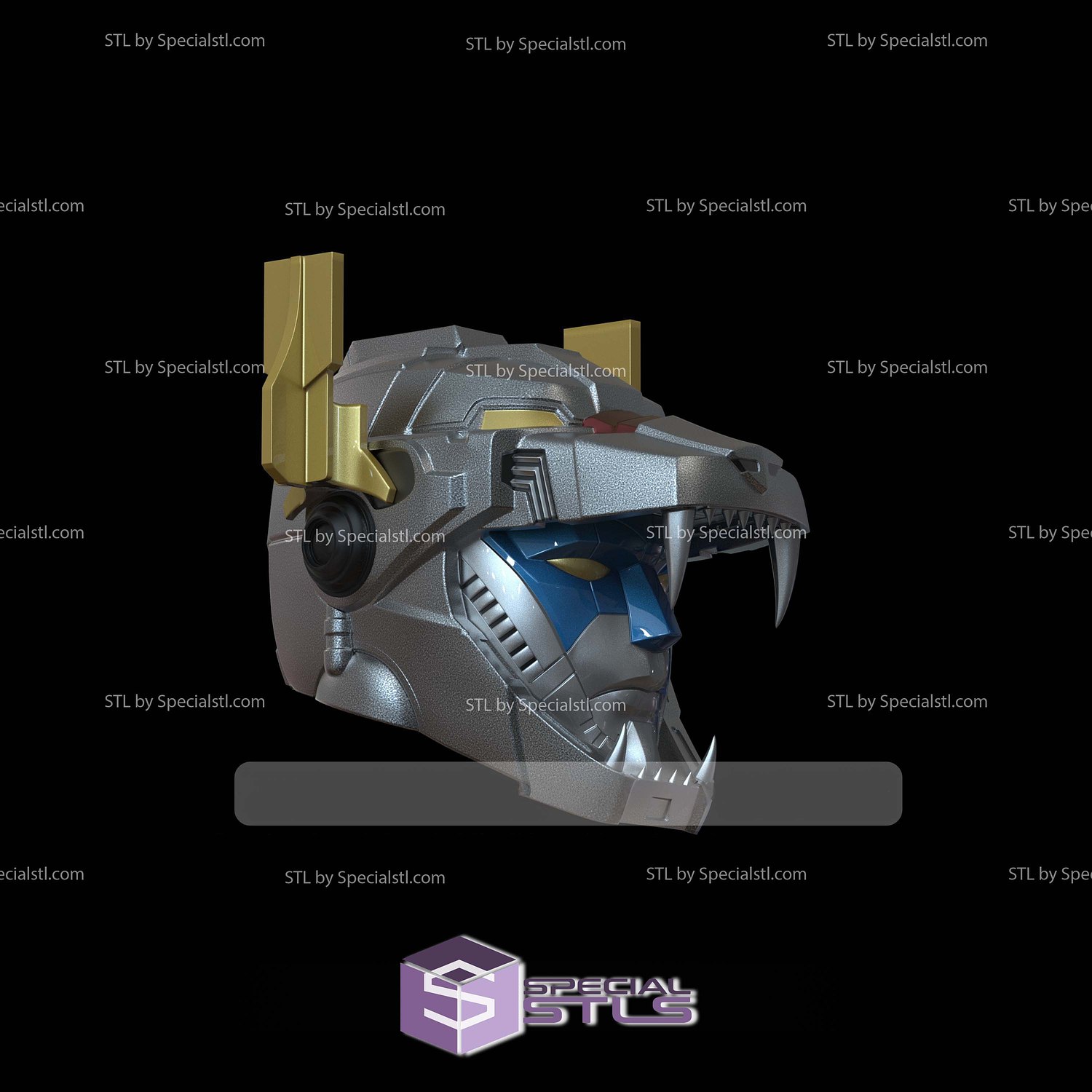 Cosplay STL Files Voltron Helmet 3D Model — view 4