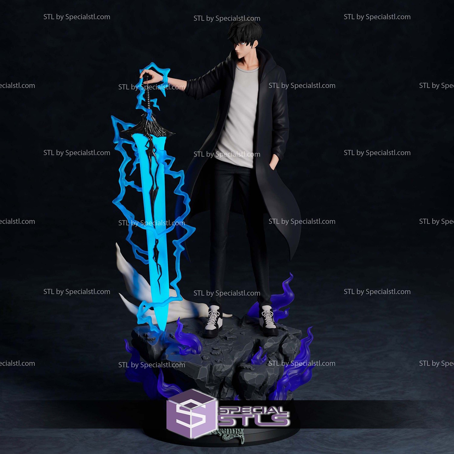 Sung Jin Woo The Shadow Monarch 3D Printer Files STL Model — view 2