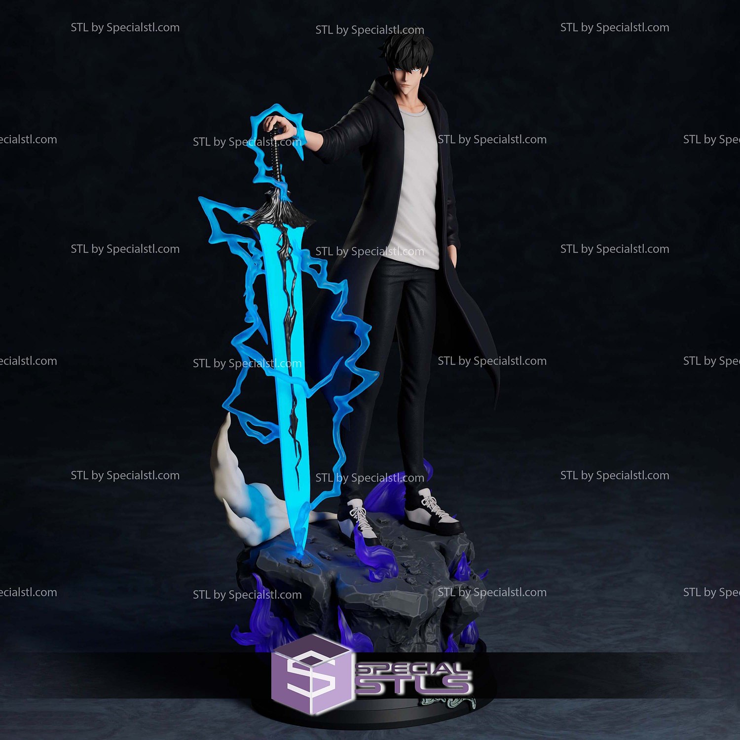Sung Jin Woo The Shadow Monarch 3D Printer Files STL Model — view 3