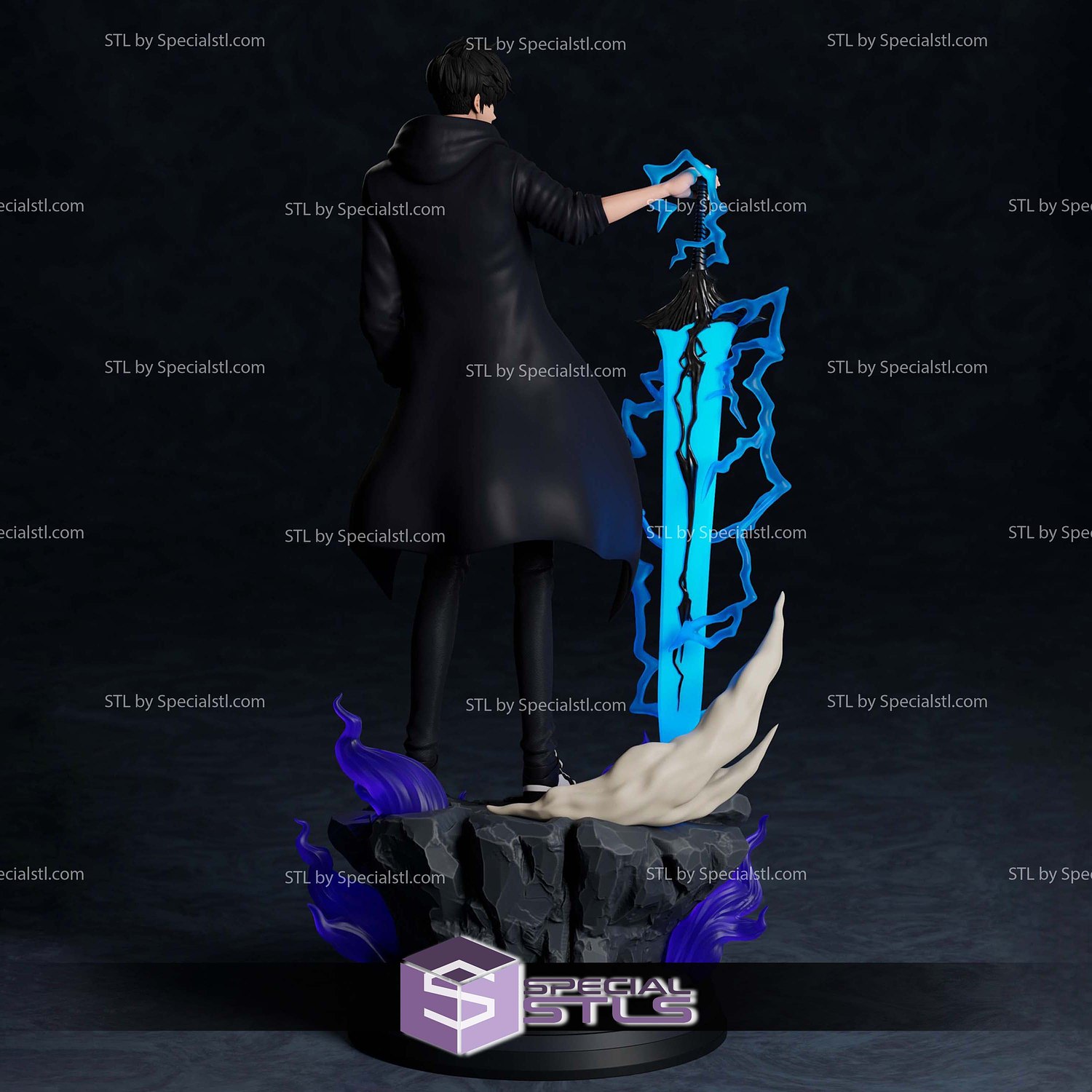 Sung Jin Woo The Shadow Monarch 3D Printer Files STL Model — view 5