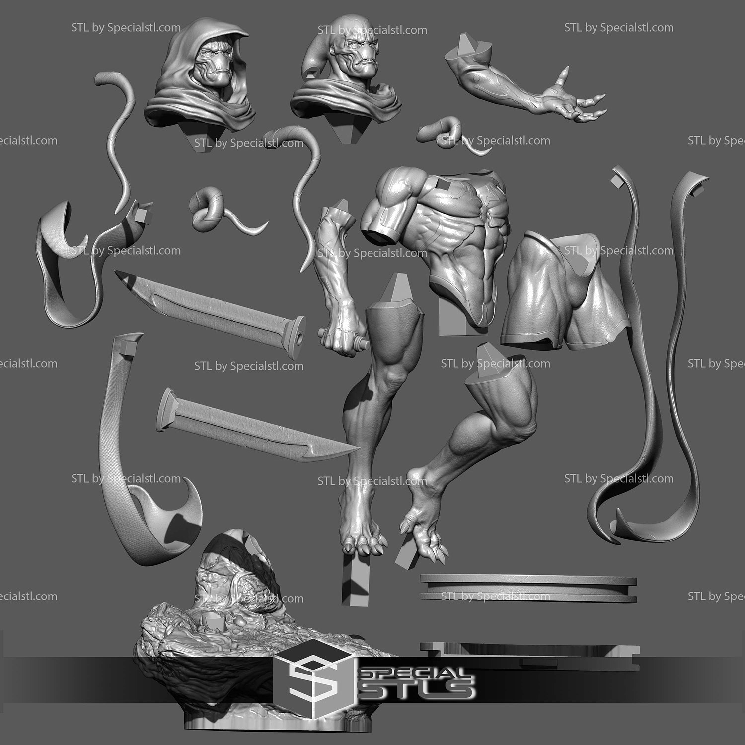 Gorr 345mm STL Files 3D Model — view 4