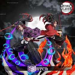Kokushibo and Yoriichi Demon Slayer Digital STL Files 3D Model