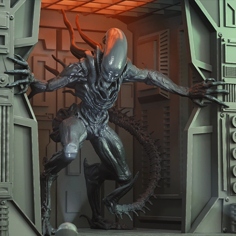 Alien Xenomorph Escape 3D Printer Files | Assembly STL Model