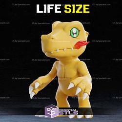 Life Size Agumon Digimon STL Files 3D Model
