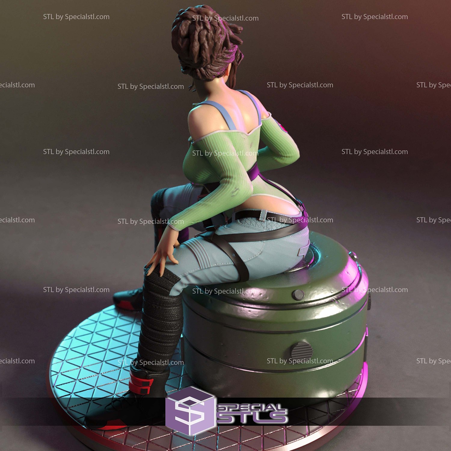 Panam Palmer Cyberpunk 2077 3D Printer Files STL Model — view 3