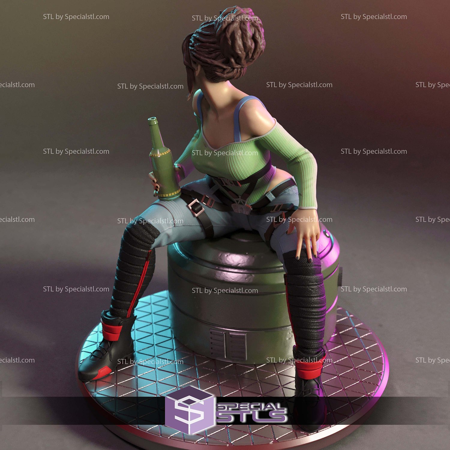 Panam Palmer Cyberpunk 2077 3D Printer Files STL Model — view 4
