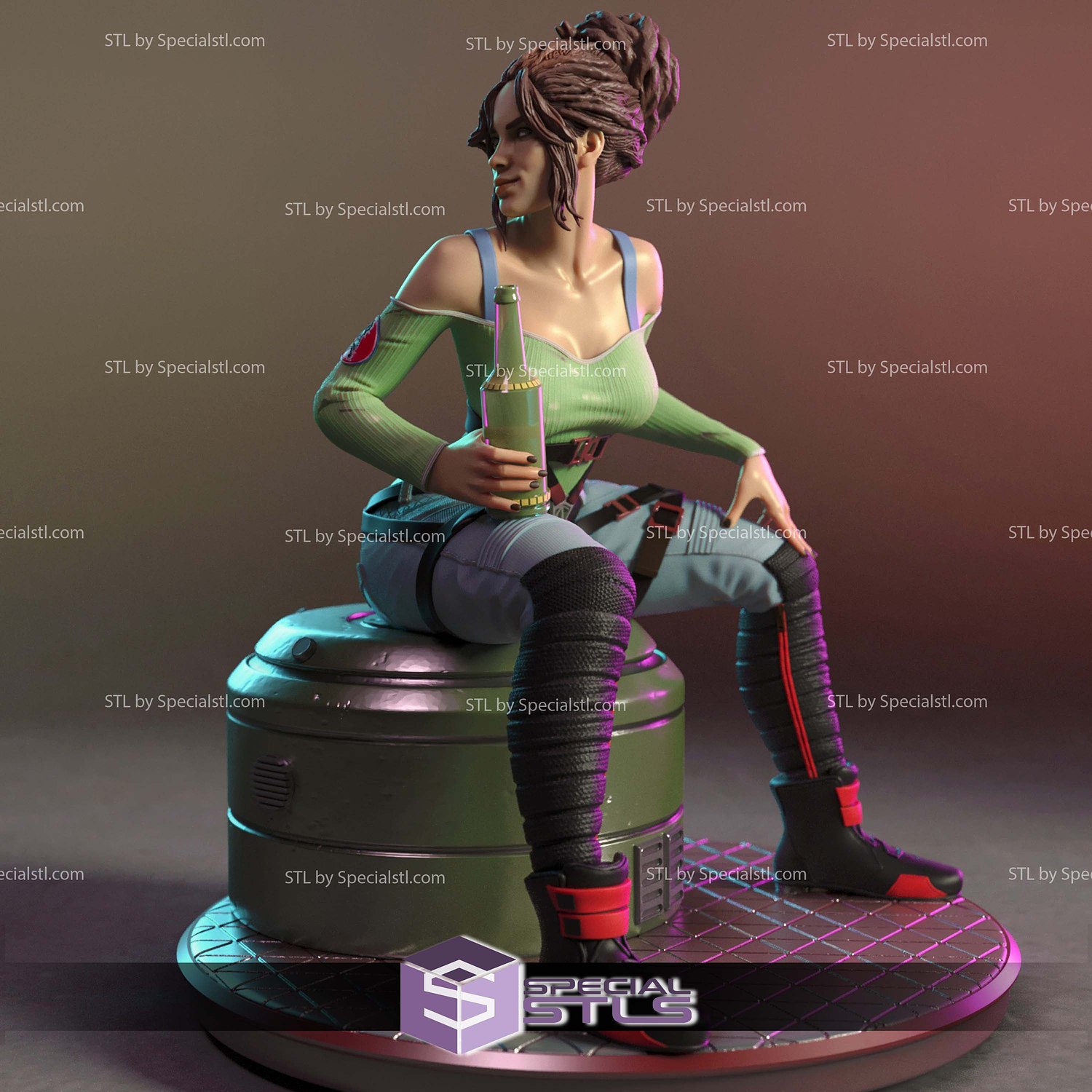 Panam Palmer Cyberpunk 2077 3D Printer Files STL Model — view 5