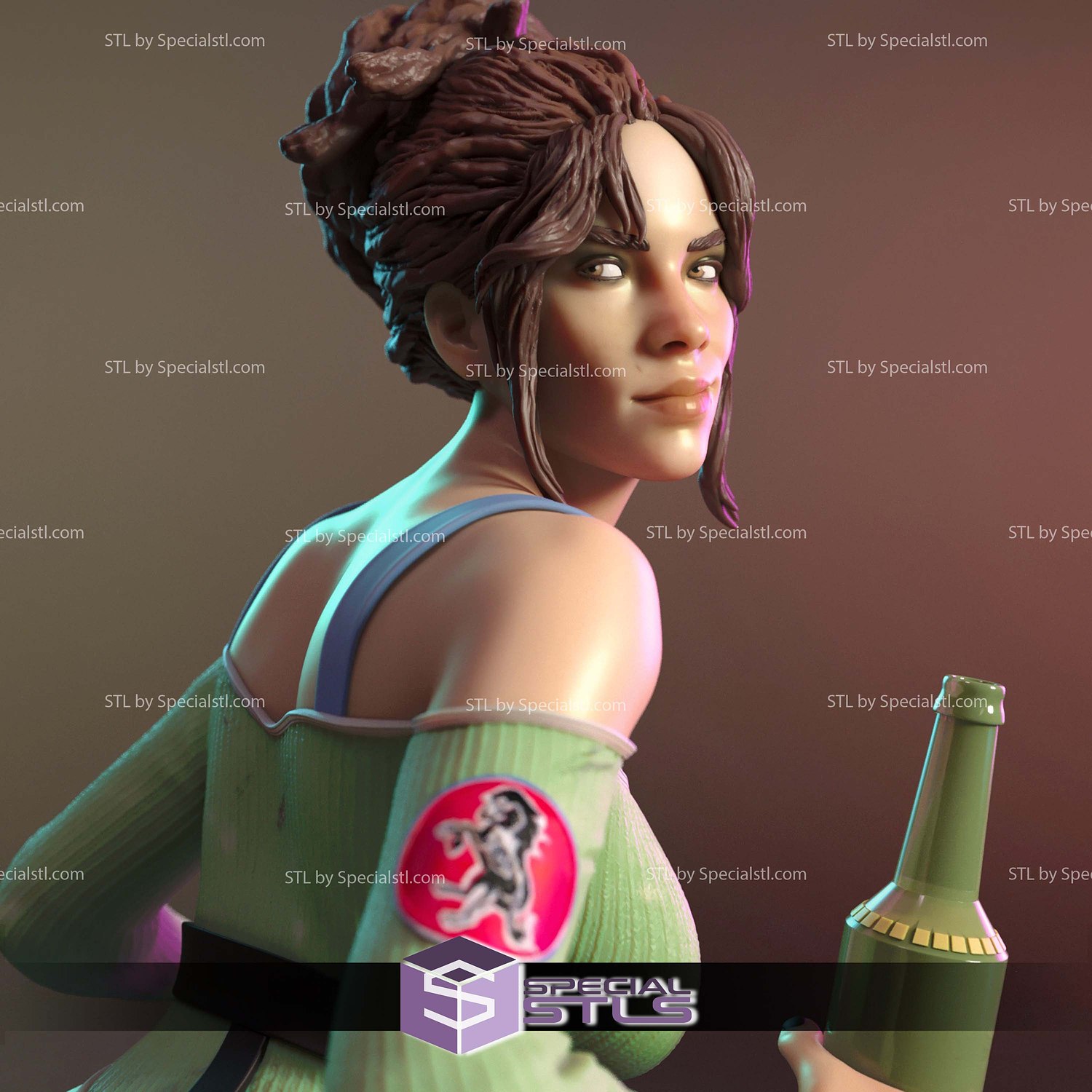 Panam Palmer Cyberpunk 2077 3D Printer Files STL Model — view 6