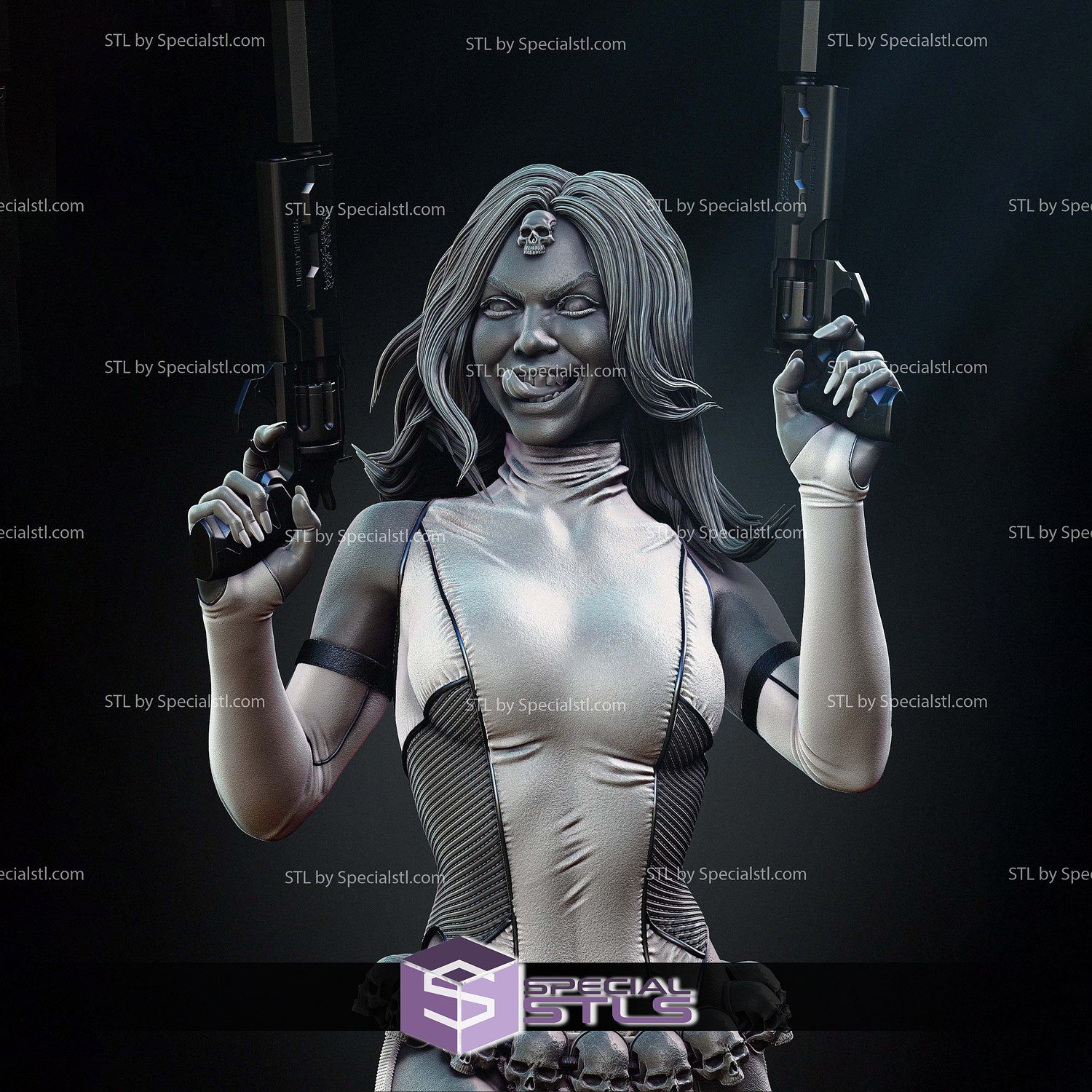 Mystique 2 Gun 3D Printer Files STL Model — view 8