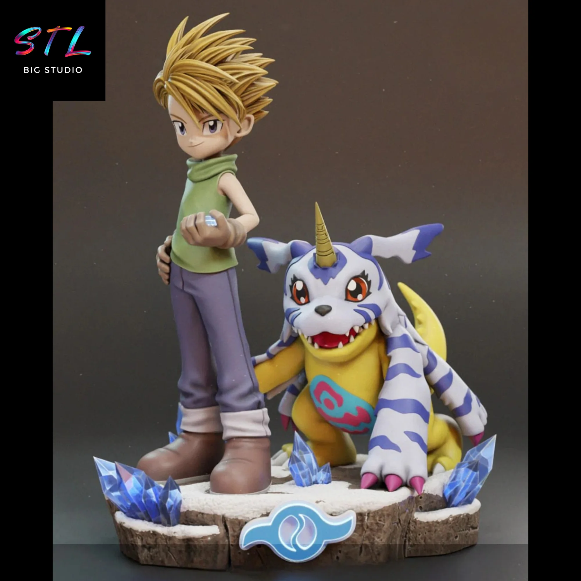 Matt Ishida and Gabumon STL | Digimon | 3D Printing Figure Model