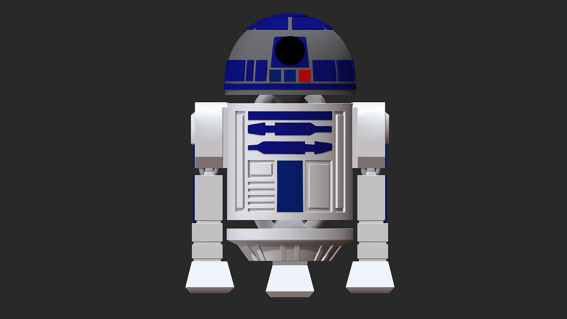 Star Wars R2-D2 Wiggle Bot – Articulated Print-in-Place STL 3D Model