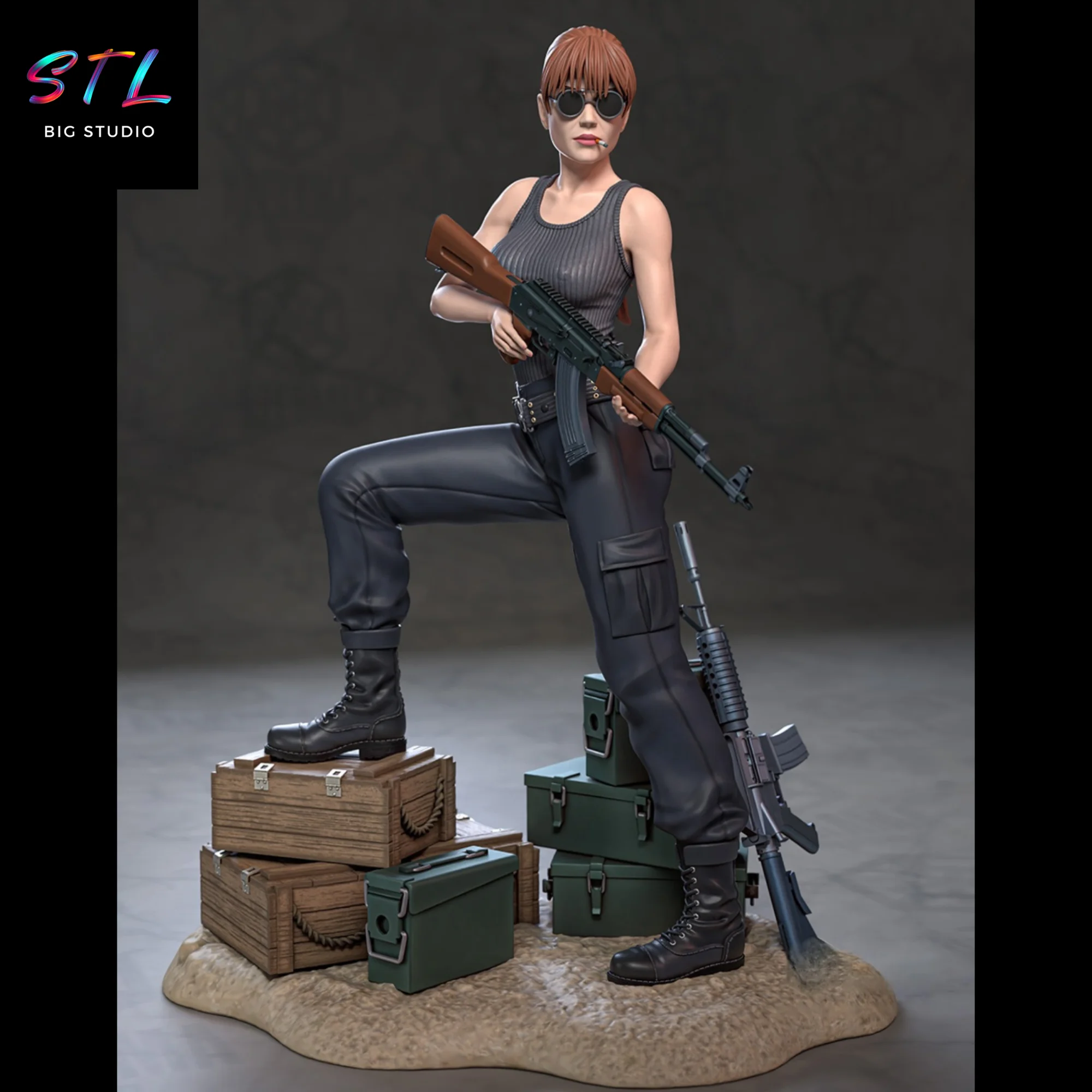 Sarah Connor STL | Terminator | 3D Printable Figure Model