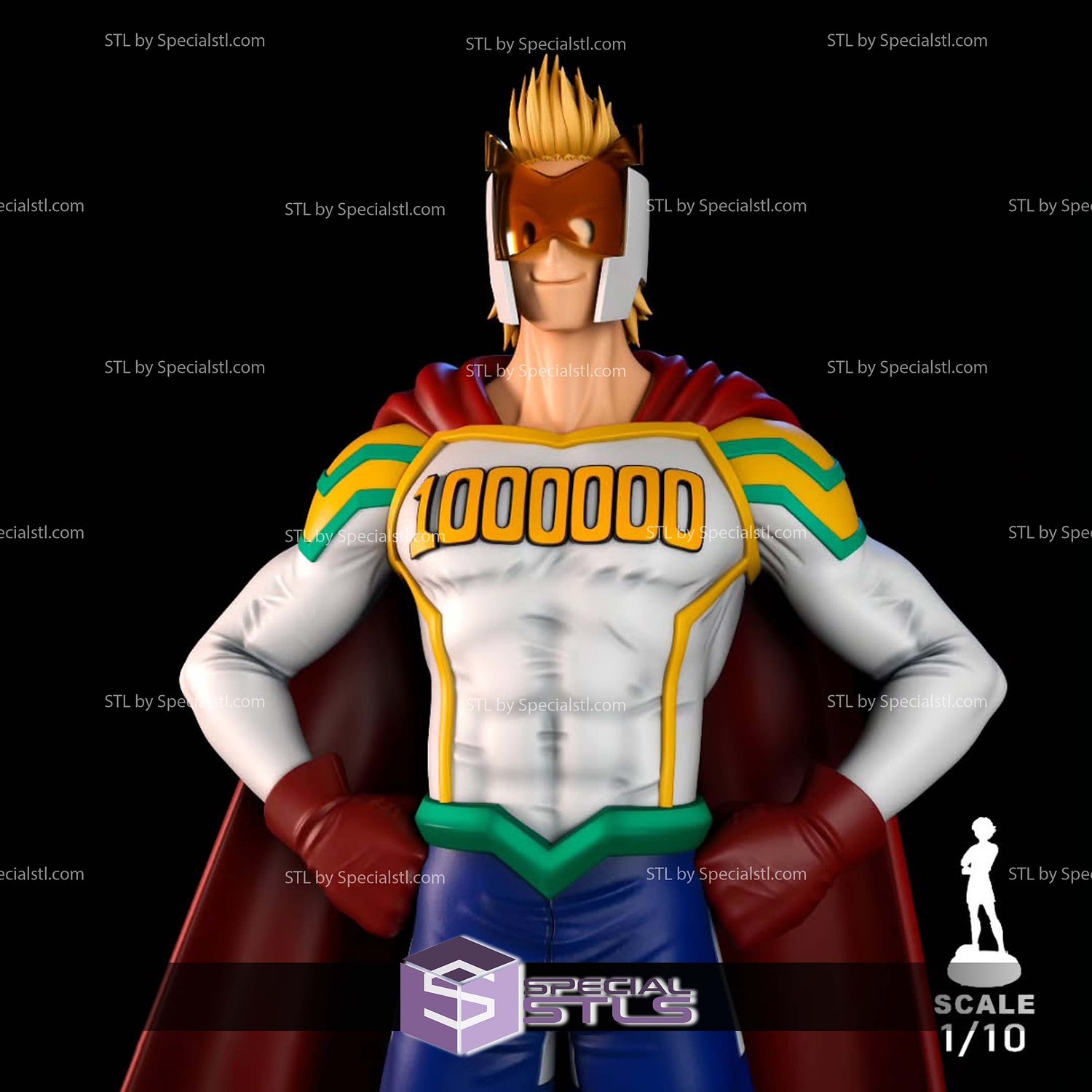 Mirio Togata Stand 1-10 STL Files 3D Model — view 3
