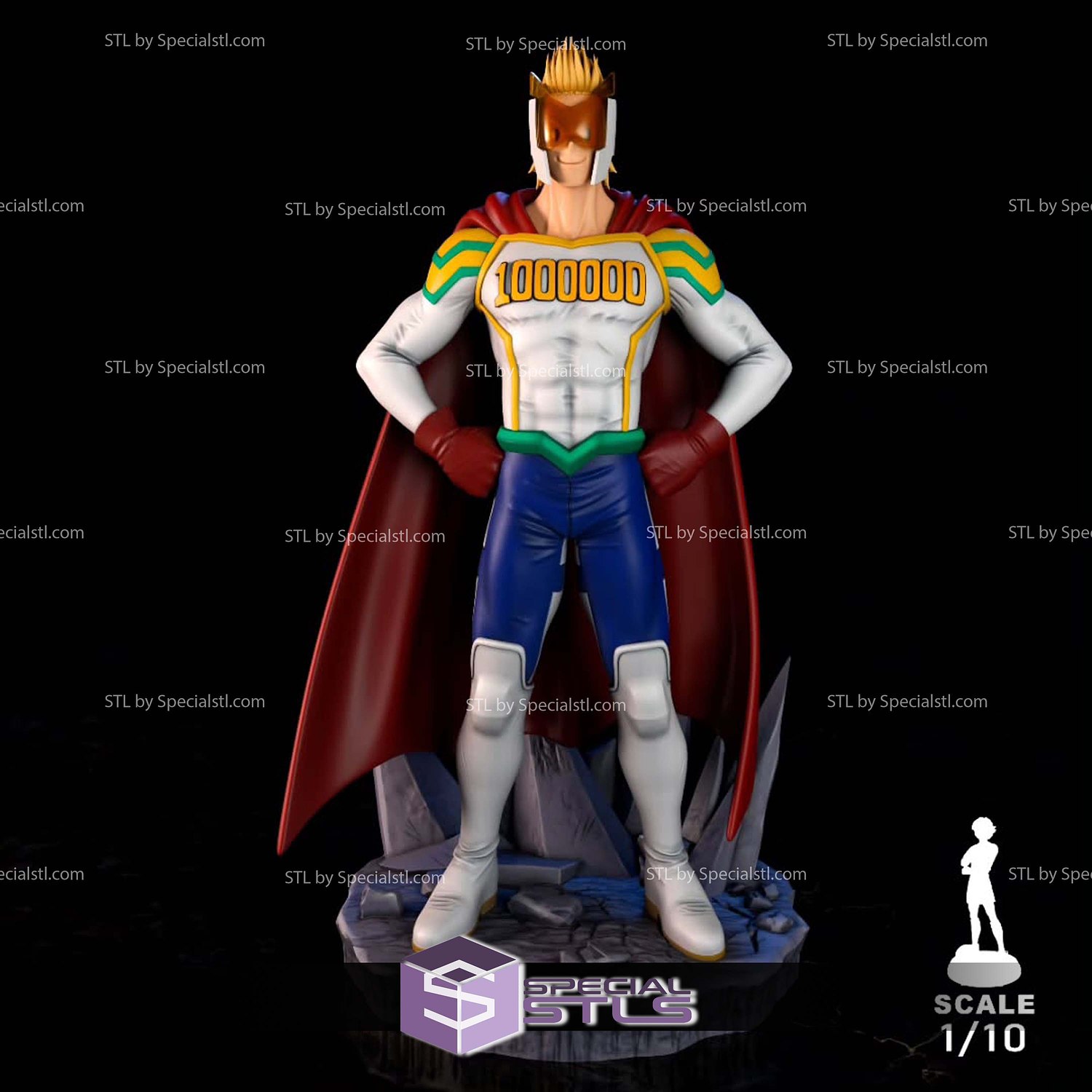 Mirio Togata Stand 1-10 STL Files 3D Model — view 4