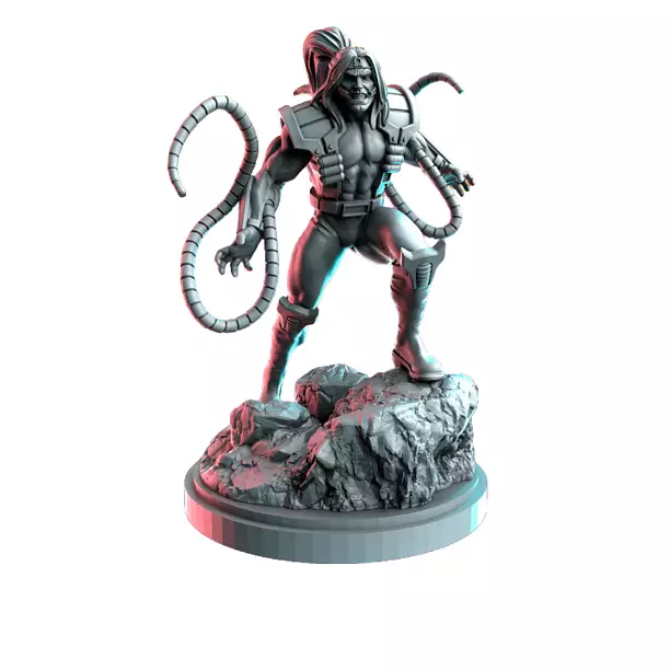 Carbonated Octopus III - Board Game Miniature STL 3D Model