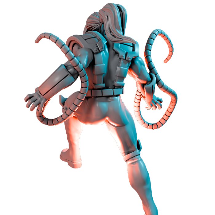 Carbonated Octopus III - Board Game Miniature STL 3D Model — view 2