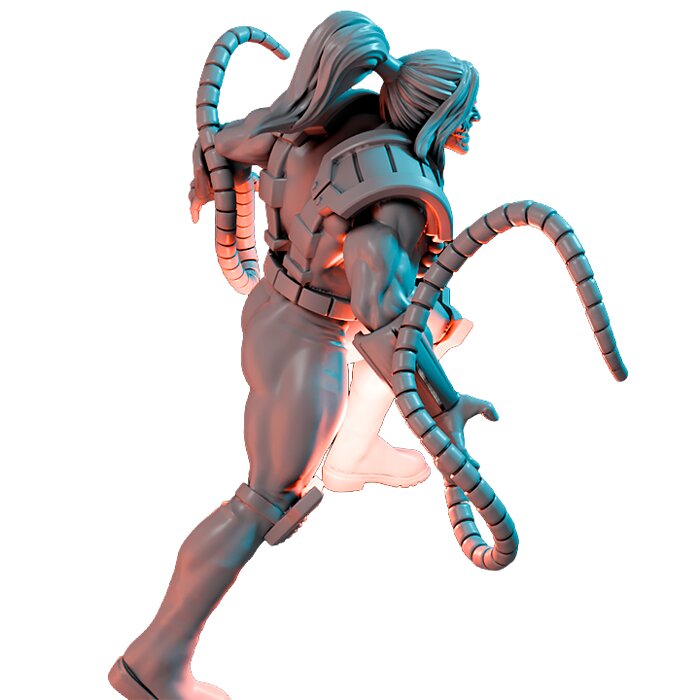 Carbonated Octopus III - Board Game Miniature STL 3D Model — view 4