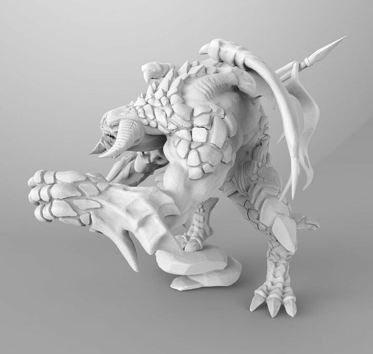 Dota 2 Roshan 3D Print Model STL Model — view 2