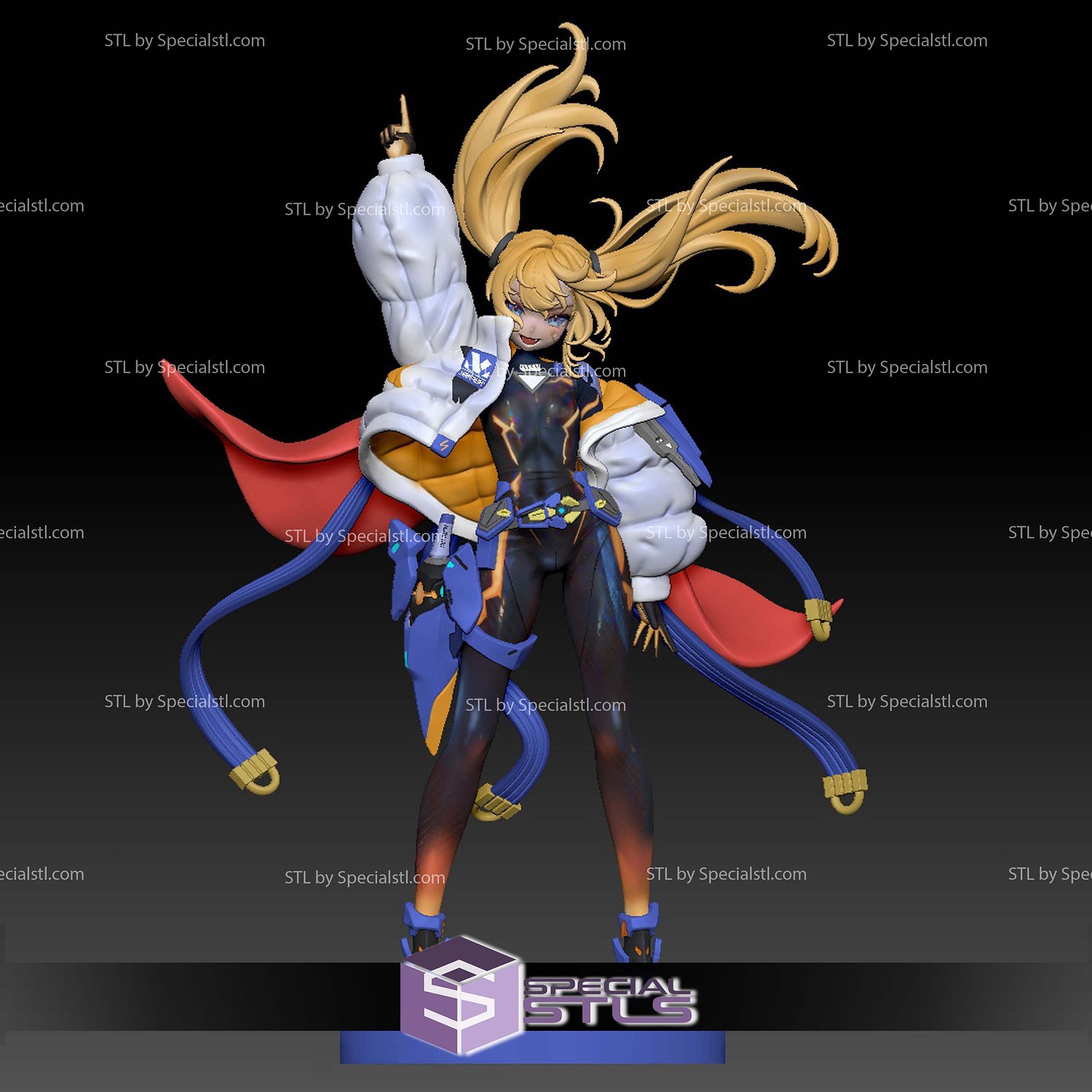 Laplace Nikke STL Files 3D Model — view 3