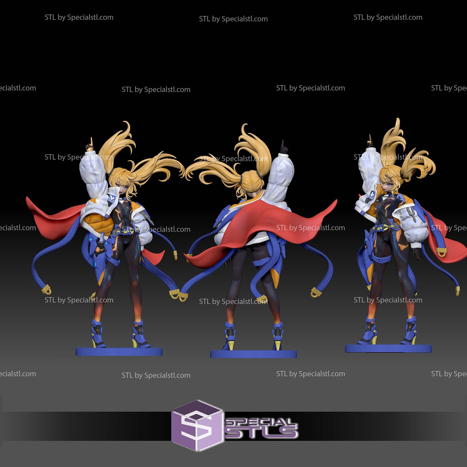Laplace Nikke STL Files 3D Model — view 4