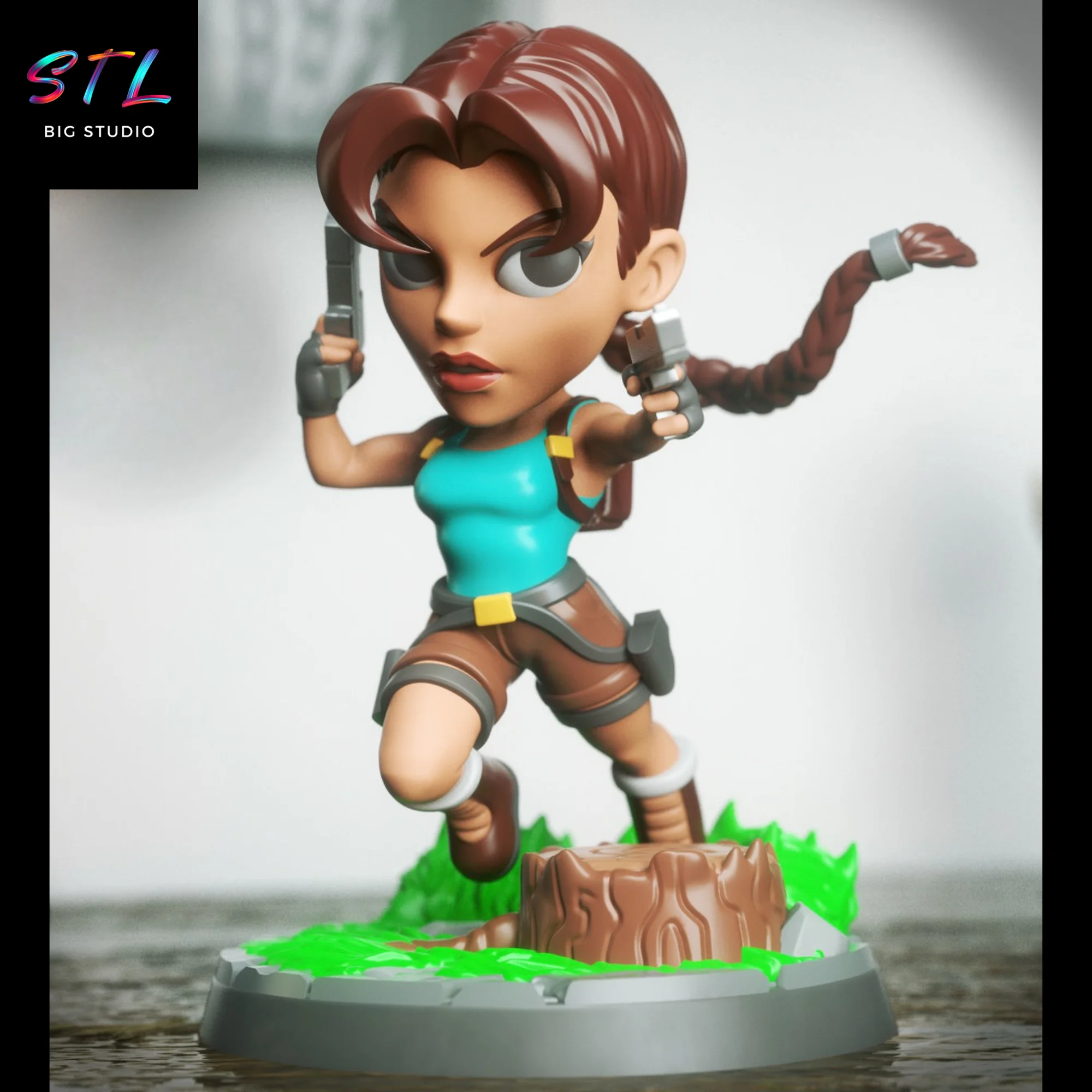 STL Cloud Strife Chibi | Final Fantasy VII | 3D Printable Figure Model — view 5