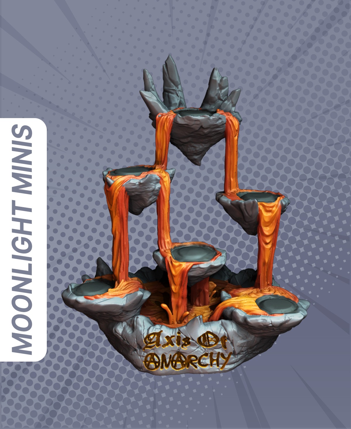 Axis of Anarchy Diorama Display 3D STL Model