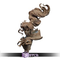 Makoto Kino Angry Bust STL Files 3D Model