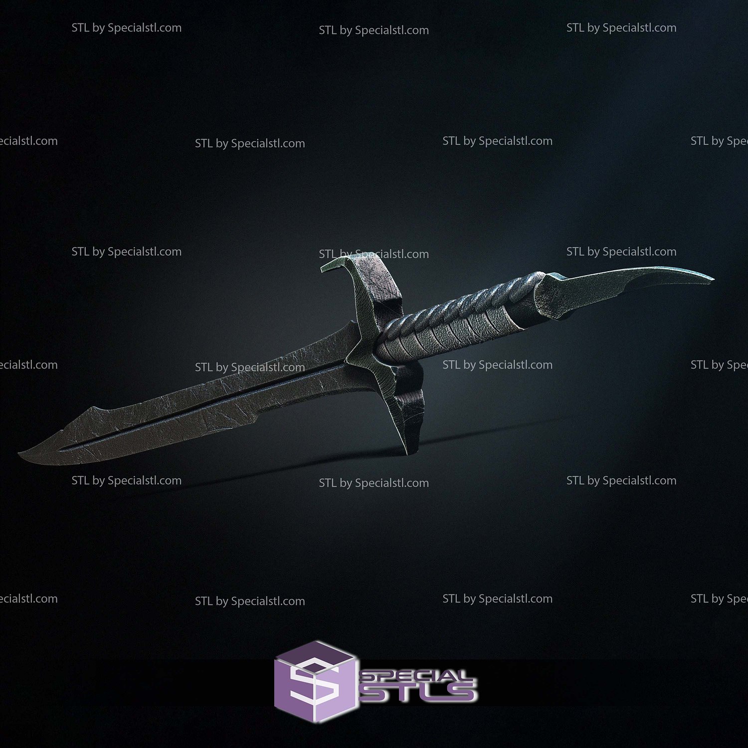 Cosplay STL Files Gamora Sword 3D Model — view 3