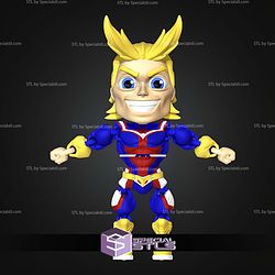 Super Basic STL All Might MultiColor Digital STL Files 3D Model