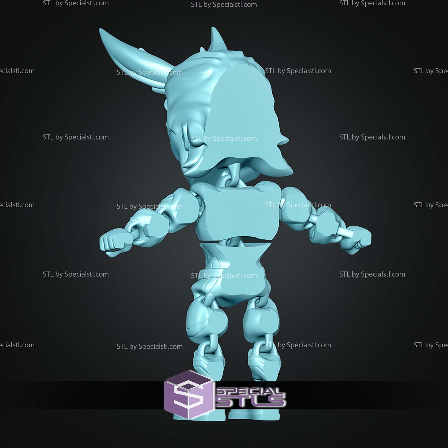 Super Basic STL All Might MultiColor Digital STL Files 3D Model — view 5