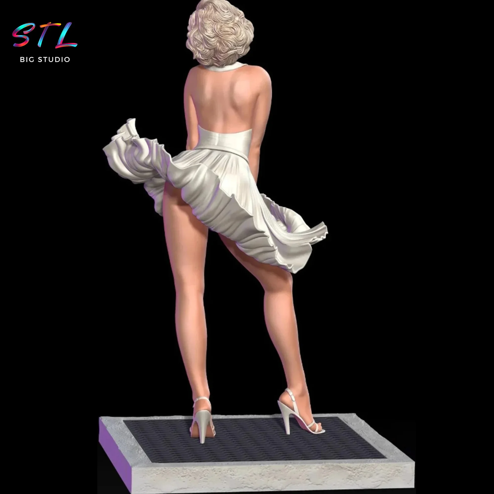 Marilyn Monroe STL | Classic Hollywood Icon | 3D Print Model Model — view 2