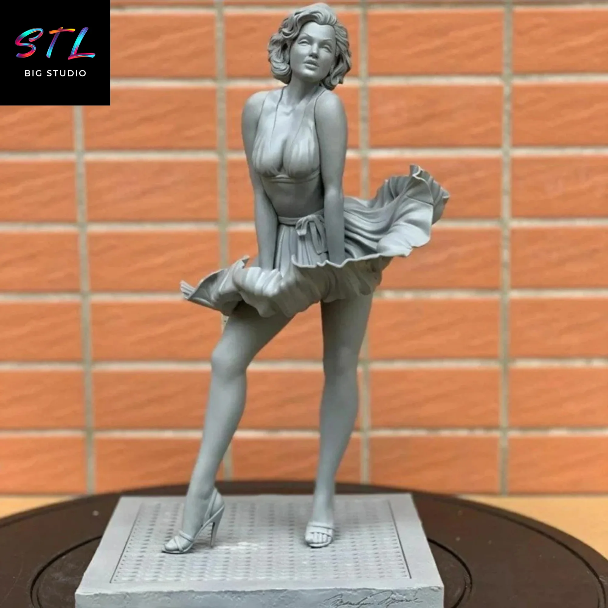 Marilyn Monroe STL | Classic Hollywood Icon | 3D Print Model Model — view 3