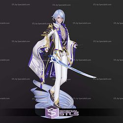 Kamisato Ayato V3 Sculptures 3D Printing STL Model