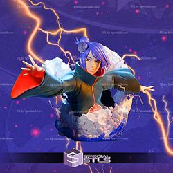 Konan Naruto Bust in Action 3D Print Files STL Model