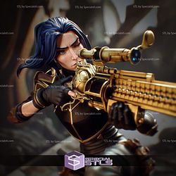 Caitlyn Kiramman Arcane 155mm 3D Printer Files STL Model