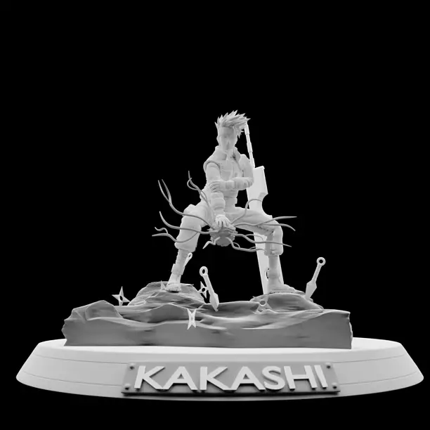 Kakashi Hatake character anime 3D STL Model