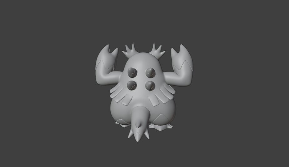 Abomasnow Pokemon 3D STL Model — view 2