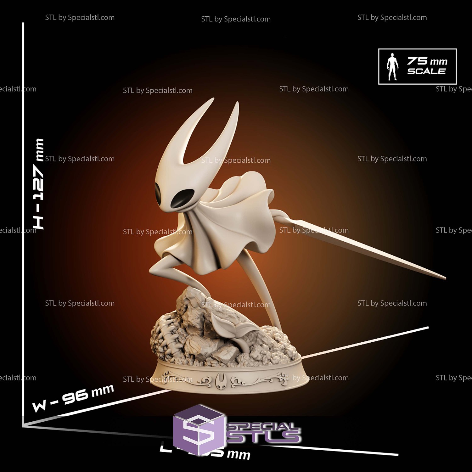 Hornet Original Hollow Knight Silksong STL Files 3D Model — view 6