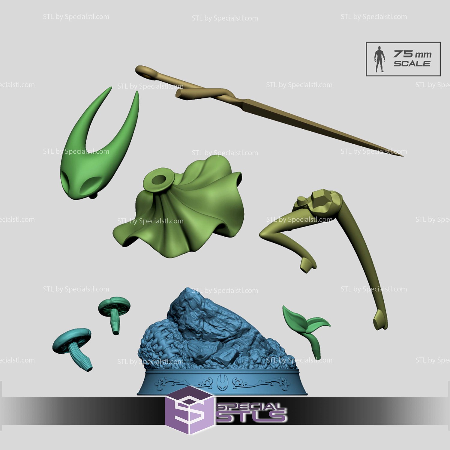 Hornet Original Hollow Knight Silksong STL Files 3D Model — view 7