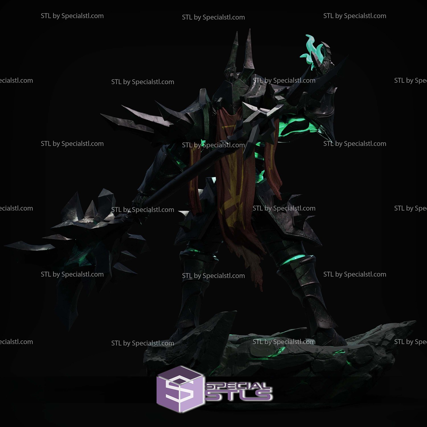 Mordekaiser the Iron Revenant Digital STL Files 3D Model — view 3