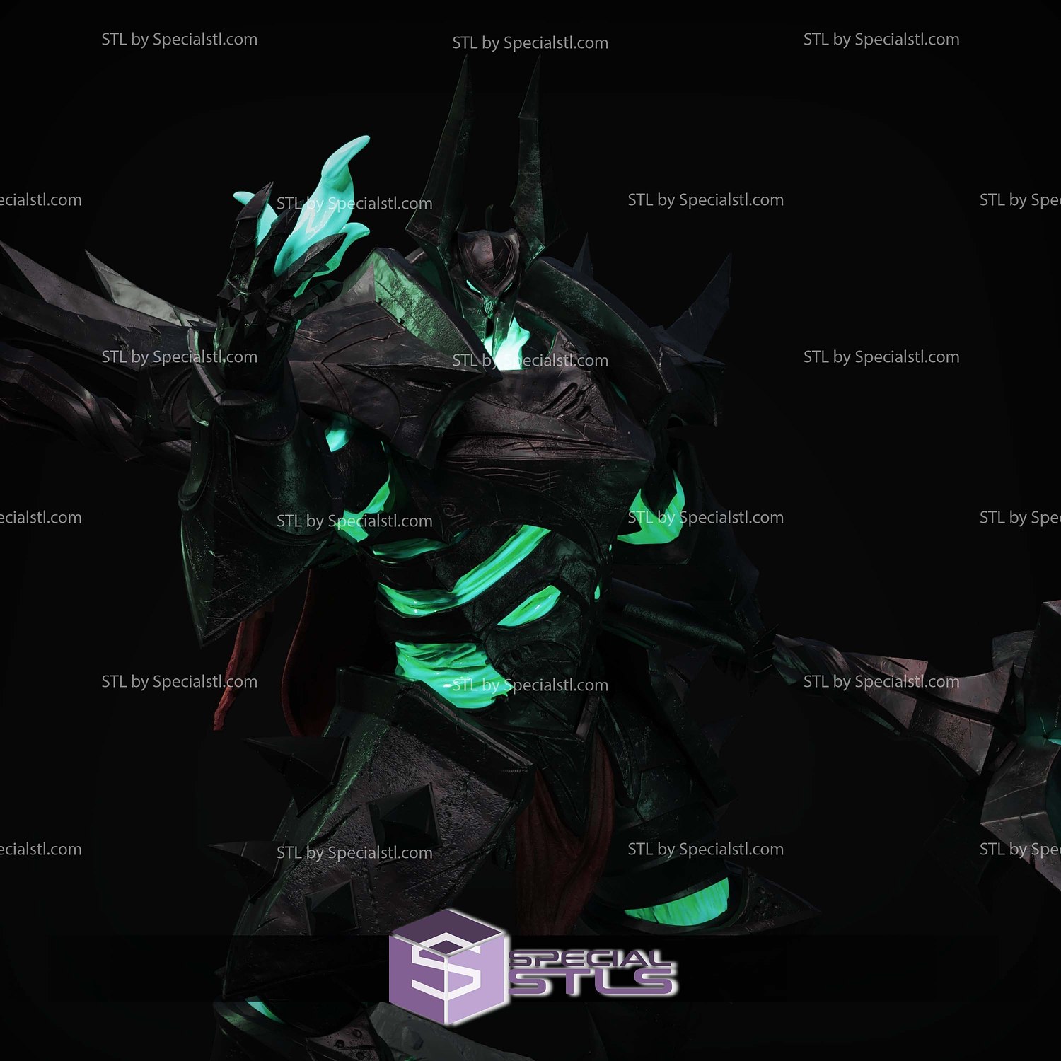 Mordekaiser the Iron Revenant Digital STL Files 3D Model — view 4